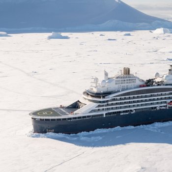 PONANT sailing through the pack ice PONANT sailing through the pack ice